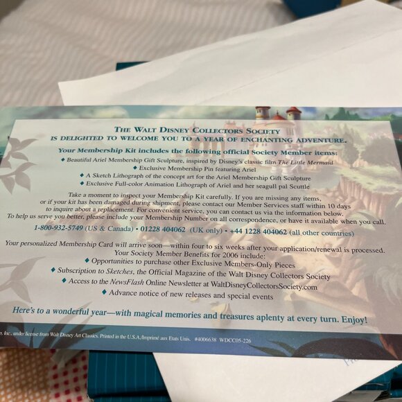 Disney Little Mermaid Ariel Seaside Serenade 2006 Collectors Society Sculpture - Picture 8 of 14